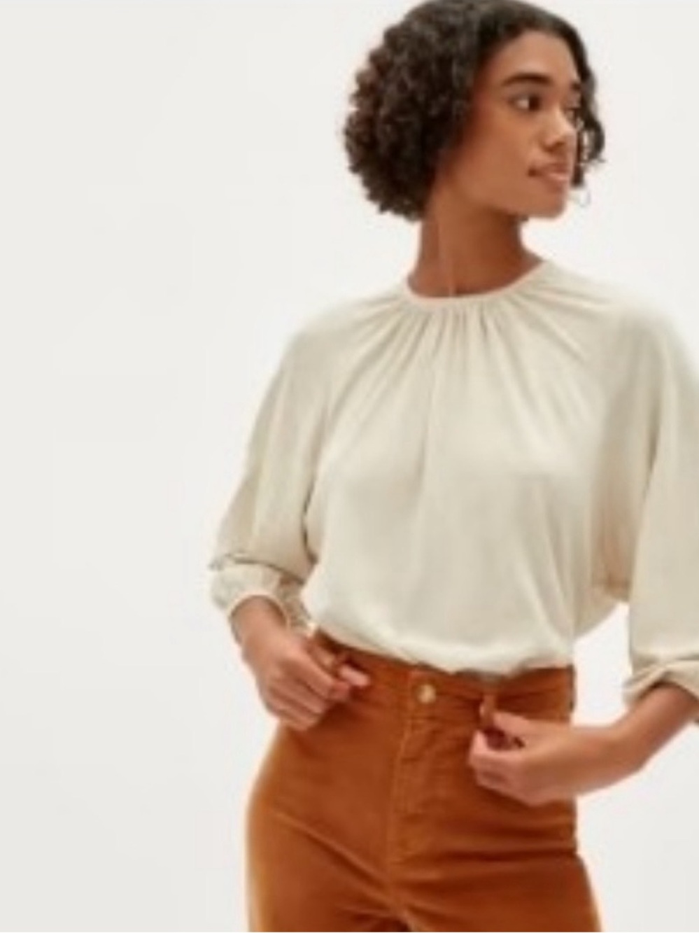 Everlane Air Poet Tee size M Cream